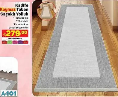 KADİFE KAYMAZ TABAN SAÇAKLI YOLLUK KADİFE KAYMAZ TABAN SAÇAKLI YOLLUK